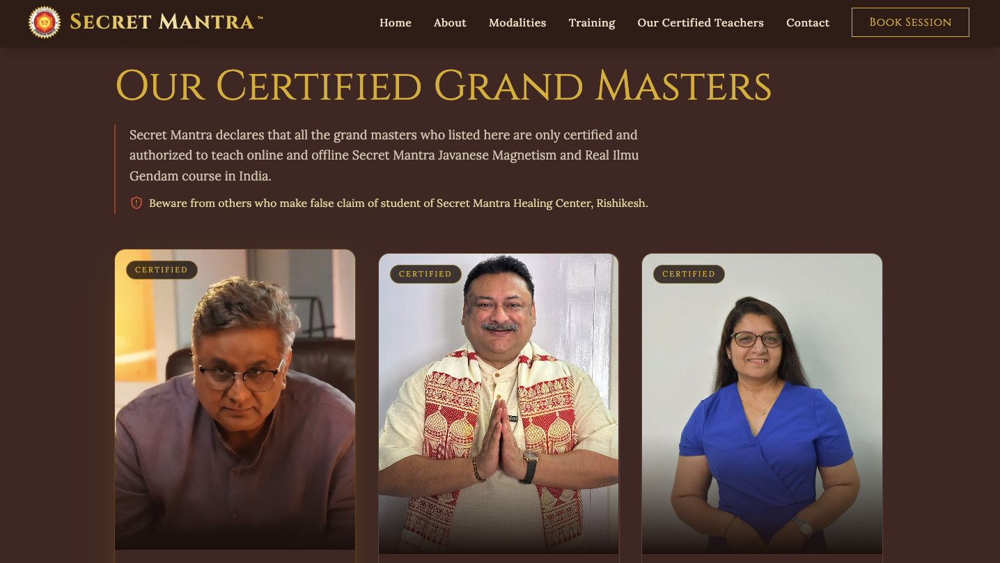 Certified Grand Masters